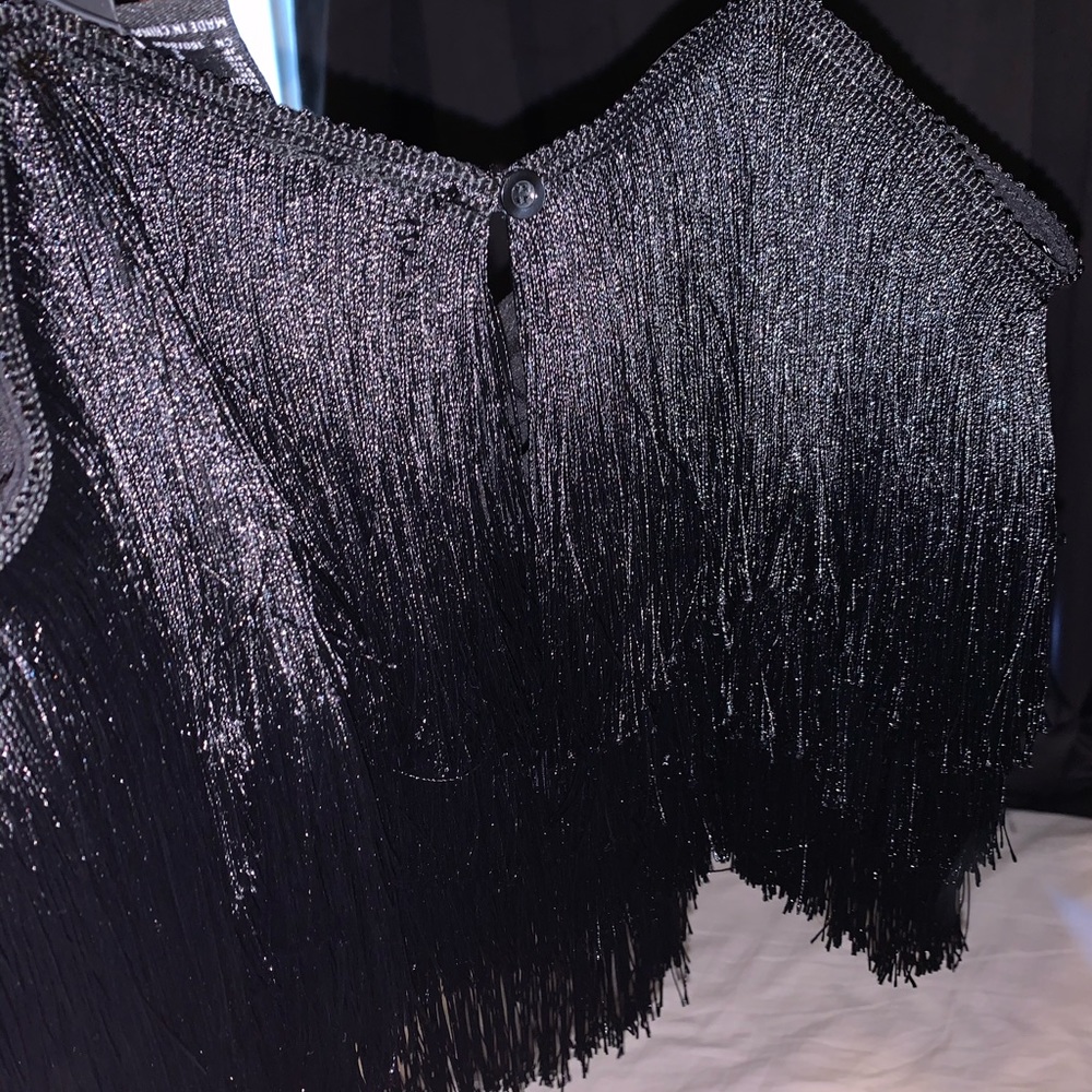 Black fashion top
